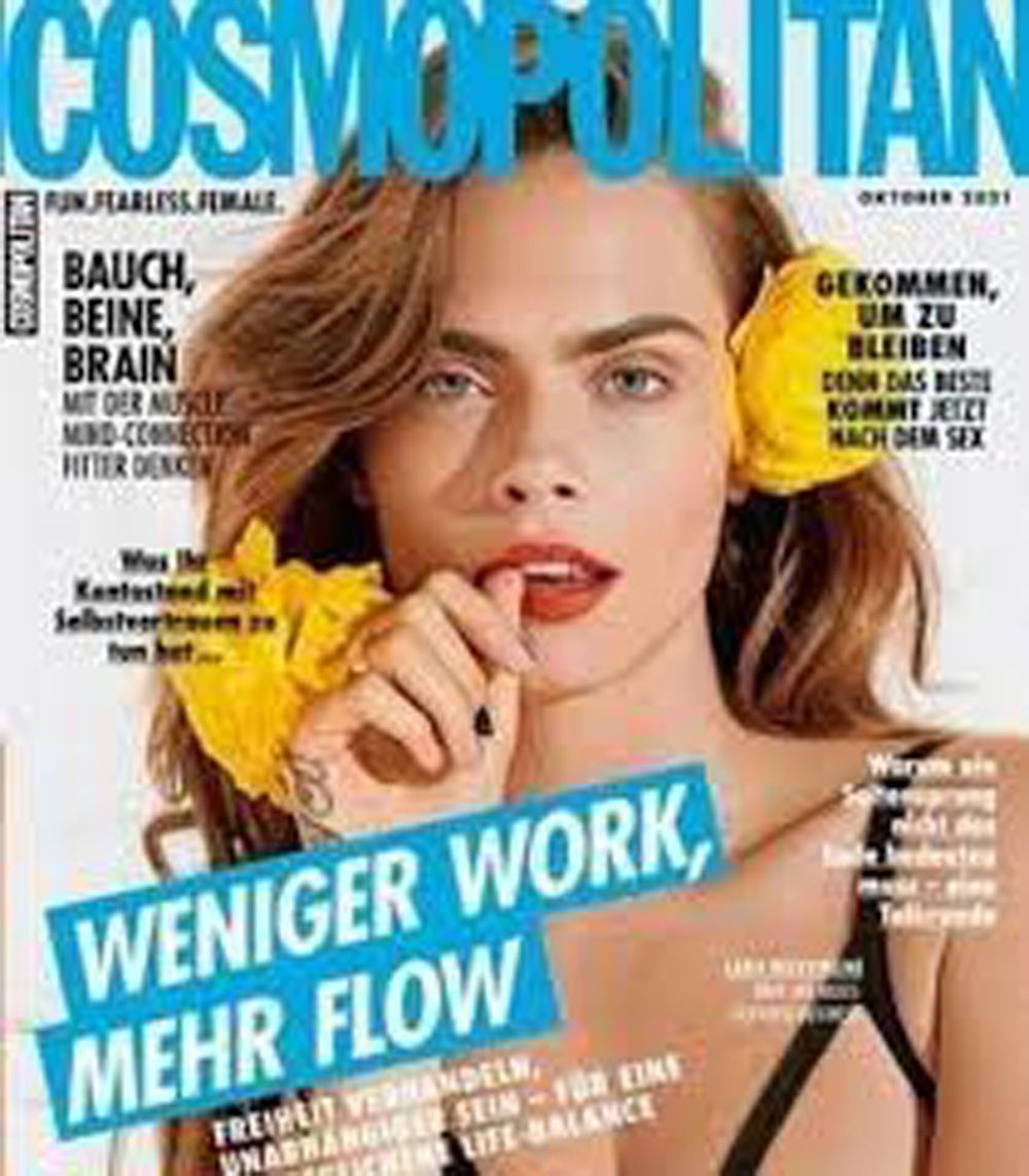Cosmopolitan Magazin Deutschland 2021-10 Cara Delevingne