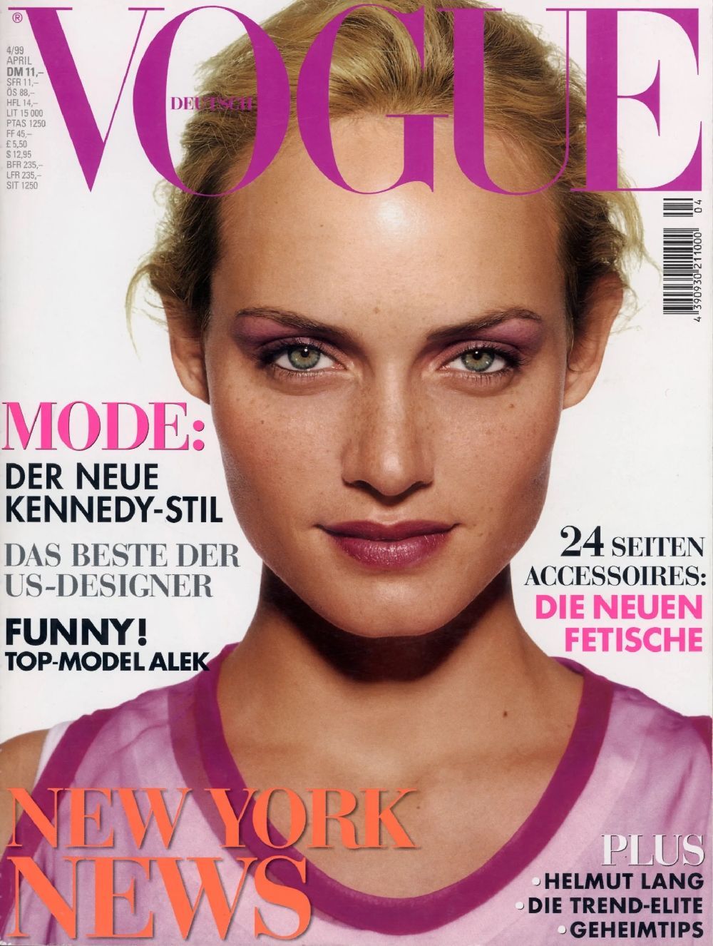 Vogue Magazin Deutschland 1999-04 Amber Valletta