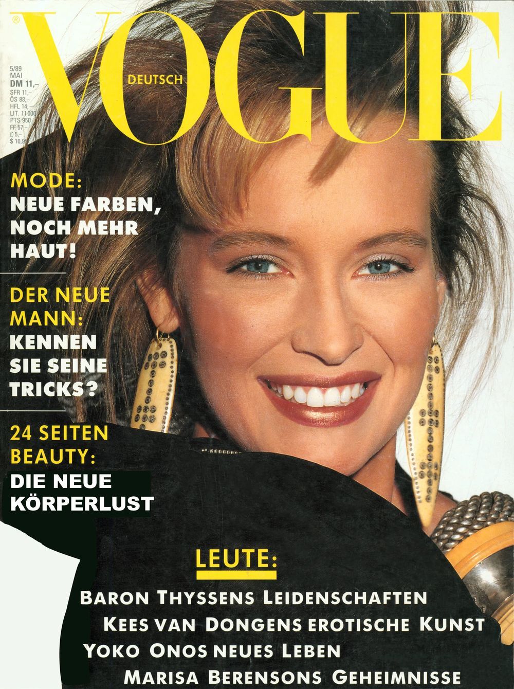 Vogue Magazin Deutschland 1989-05 Estelle Lefebure
