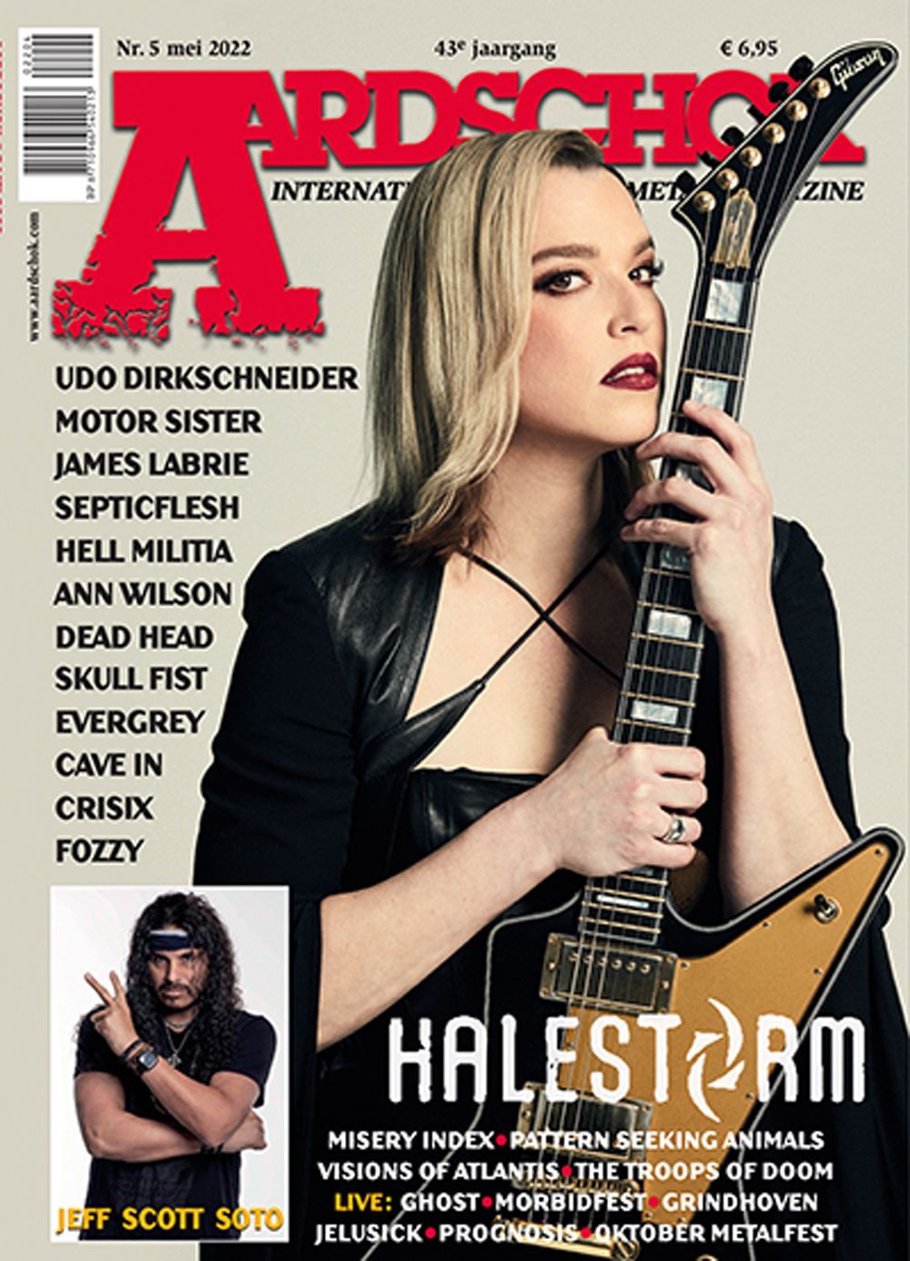 Aardschok Magazin Niederlande 2022-05 Lzzy Hale Jeff Scott Soto Udo Dirkschneider James LaBrie Ann Wilson