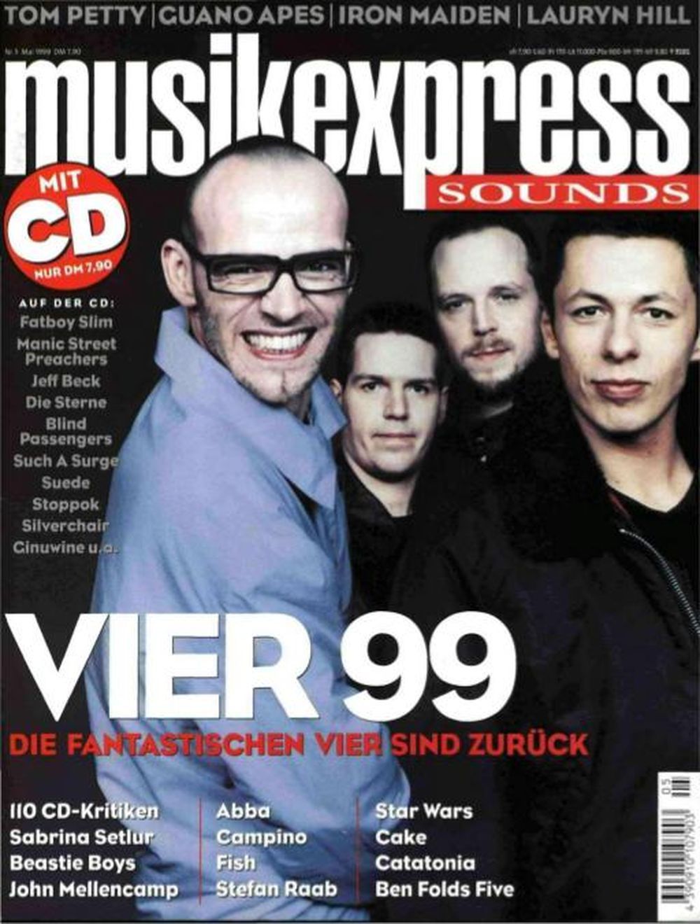 Musikexpress Magazin Deutschland 1999-05 Fanta 4 Tom Petty Guano Apes Iron Maiden