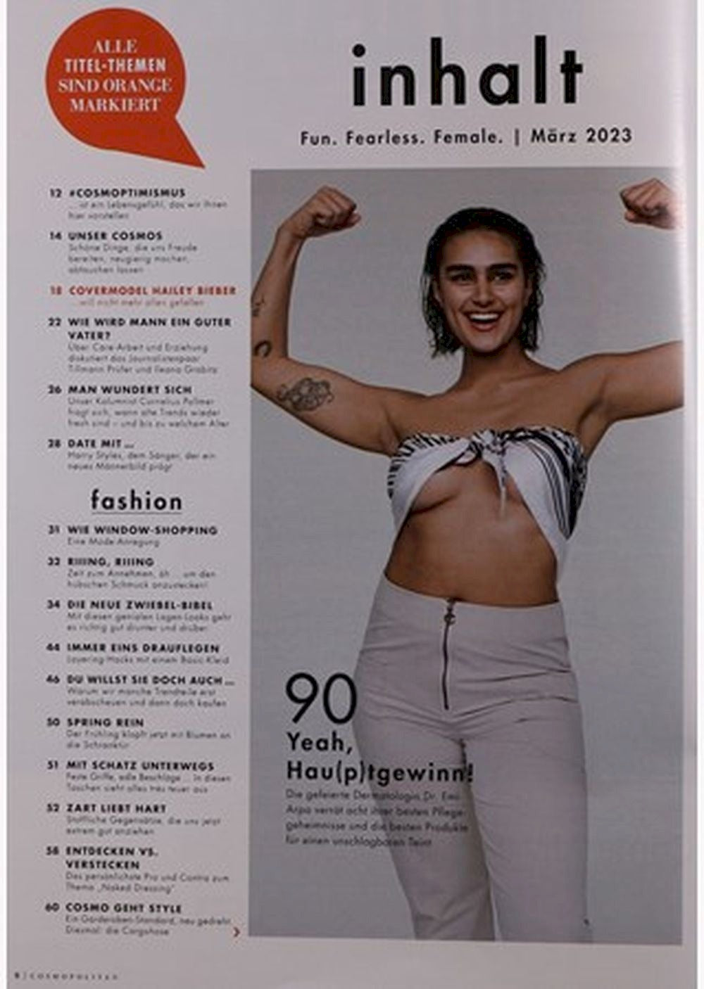Cosmopolitan Magazin Deutschland 2023-03 Hailey Bieber