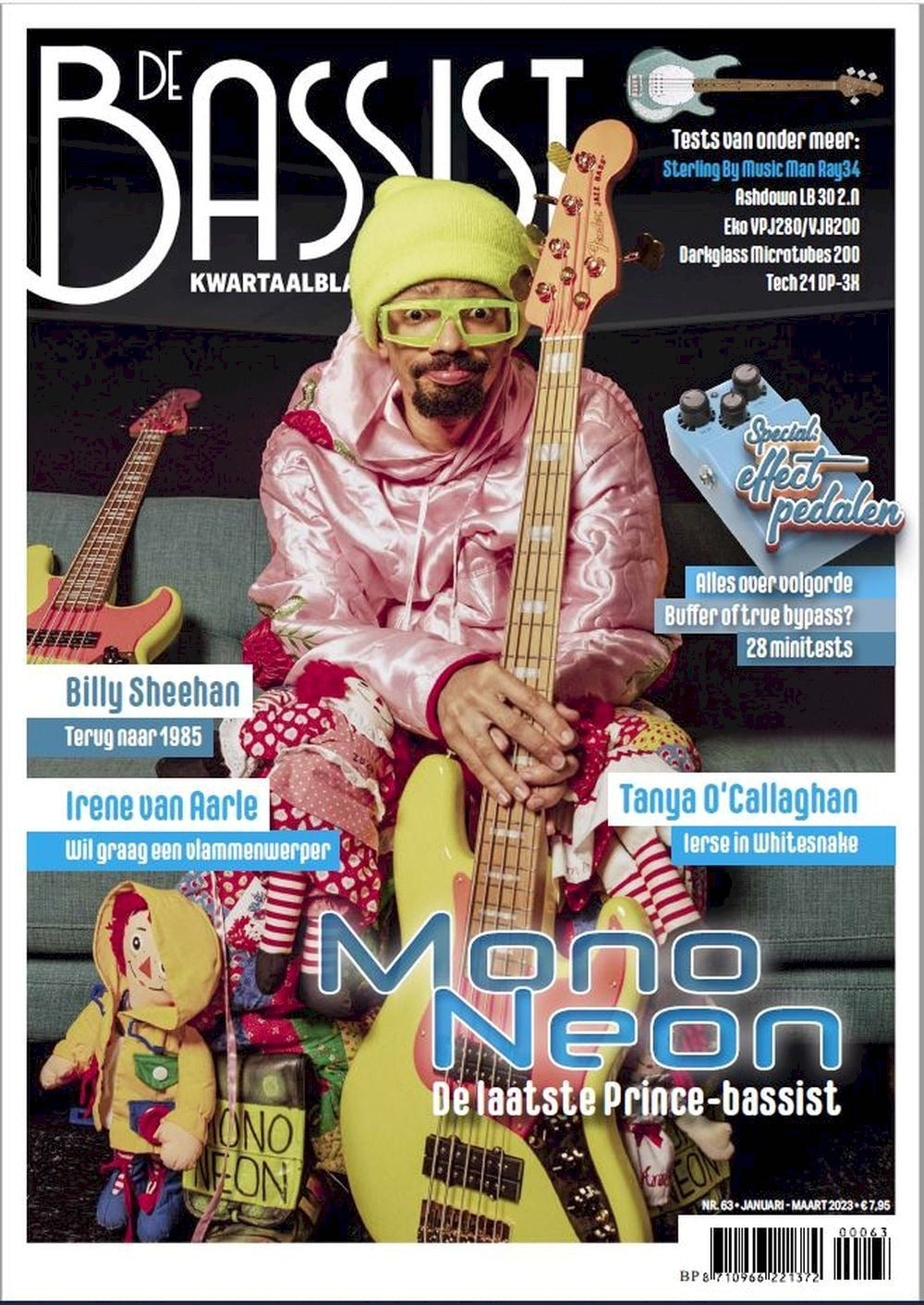 De Bassist Magazin Niederlande 2023 #63 Mono Neon Billy Sheehan Tanya O'Callaghan