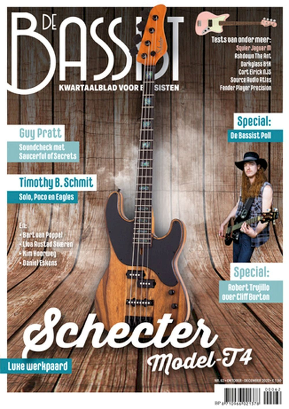 De Bassist Magazin Niederlande 2022 #62 Timothy B. Schmitt Guy Pratt Cliff Burton