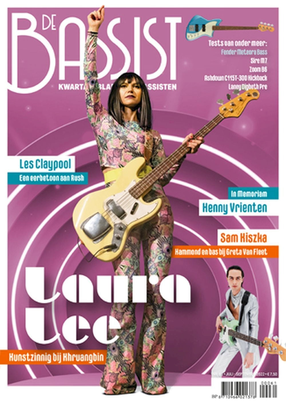 De Bassist Magazin Niederlande 2022 #61 Laura Lee Les Claypool Sam Kiszka
