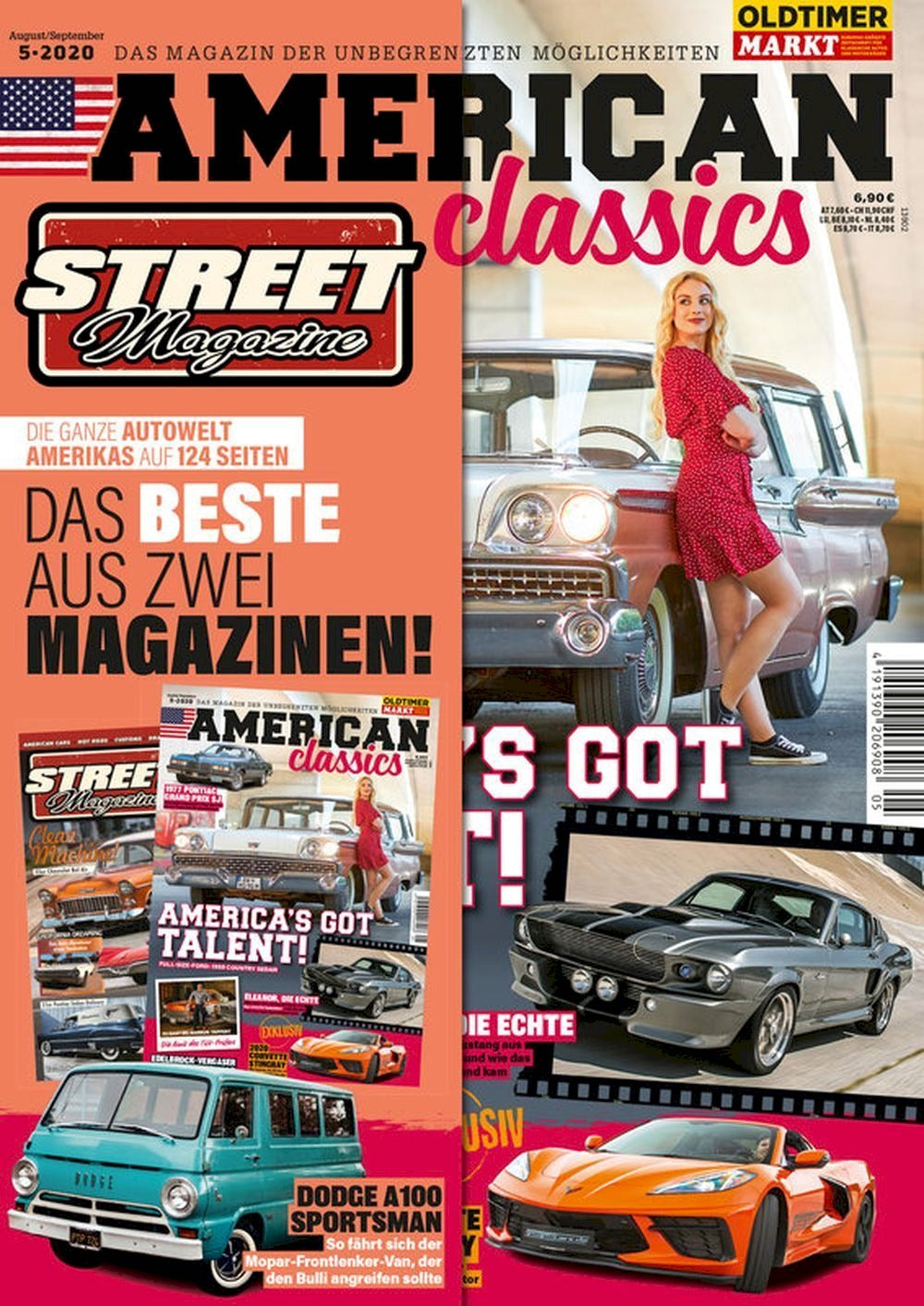 American Classics Magazin Deutschland 2020-05 Ford Country Sedan Shelby Mustang