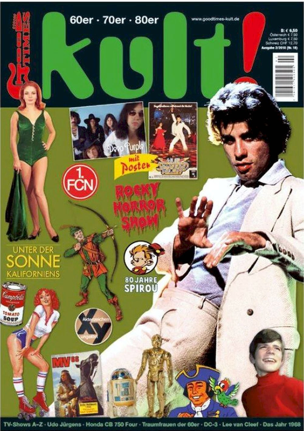 Kult Magazin Deutschland 2018 #18 John Travolta Jerry Springer Karin Dor