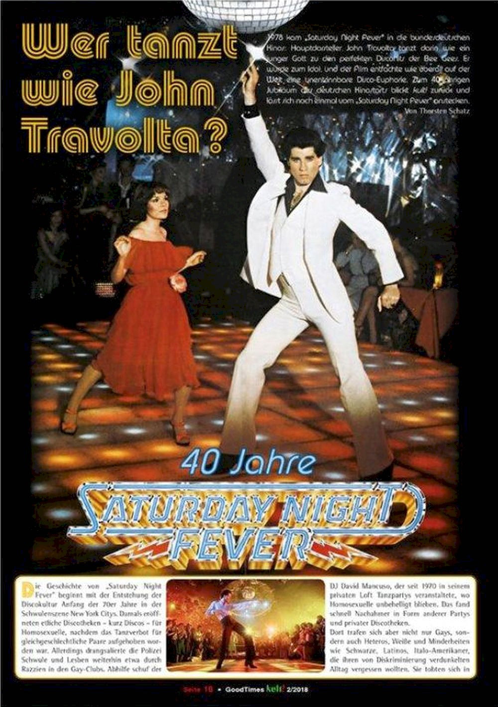 Kult Magazin Deutschland 2018 #18 John Travolta Jerry Springer Karin Dor
