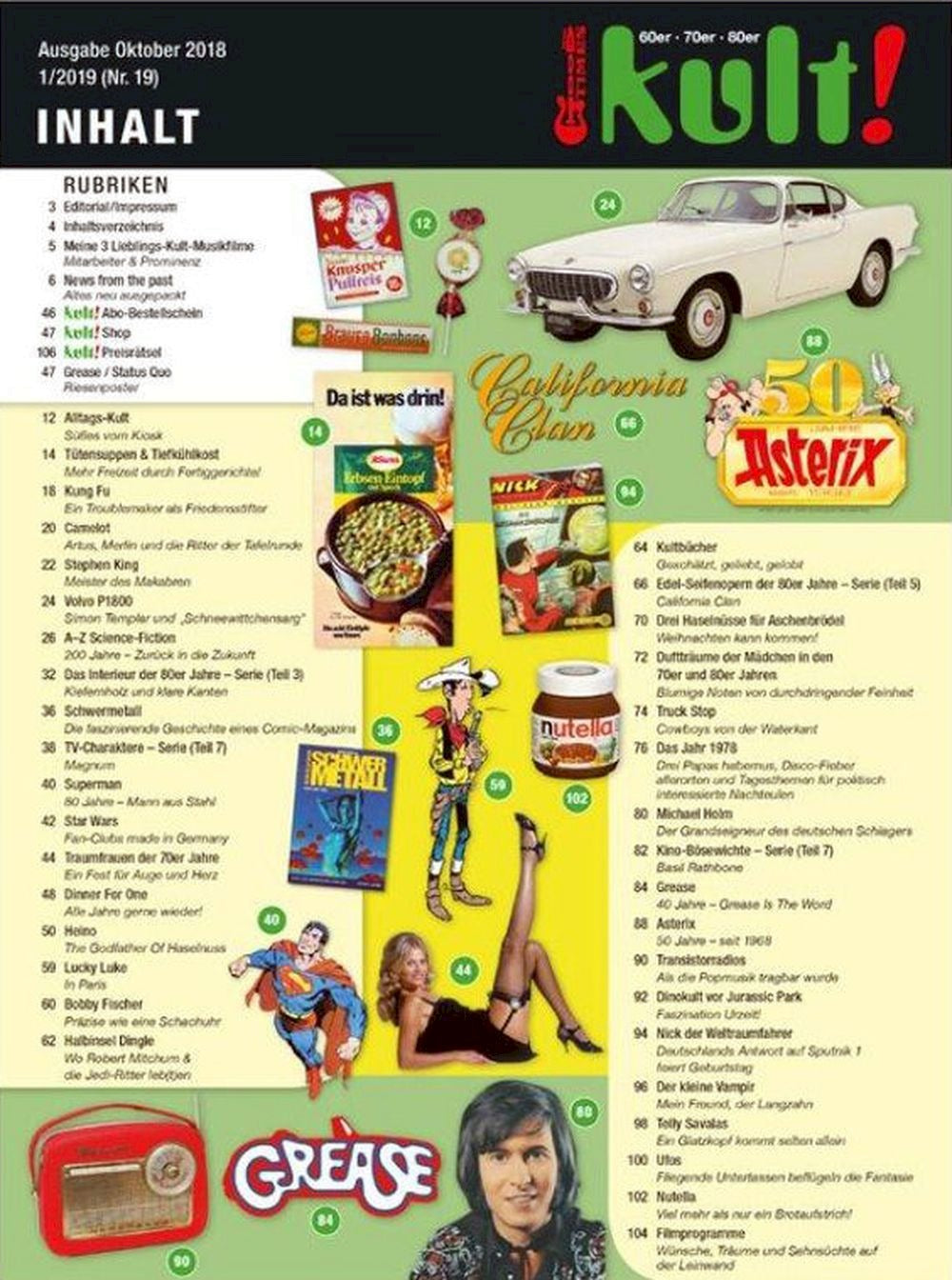 Kult Magazin Deutschland 2019 #19 Olivia Newton-John John Travolta Status Quo