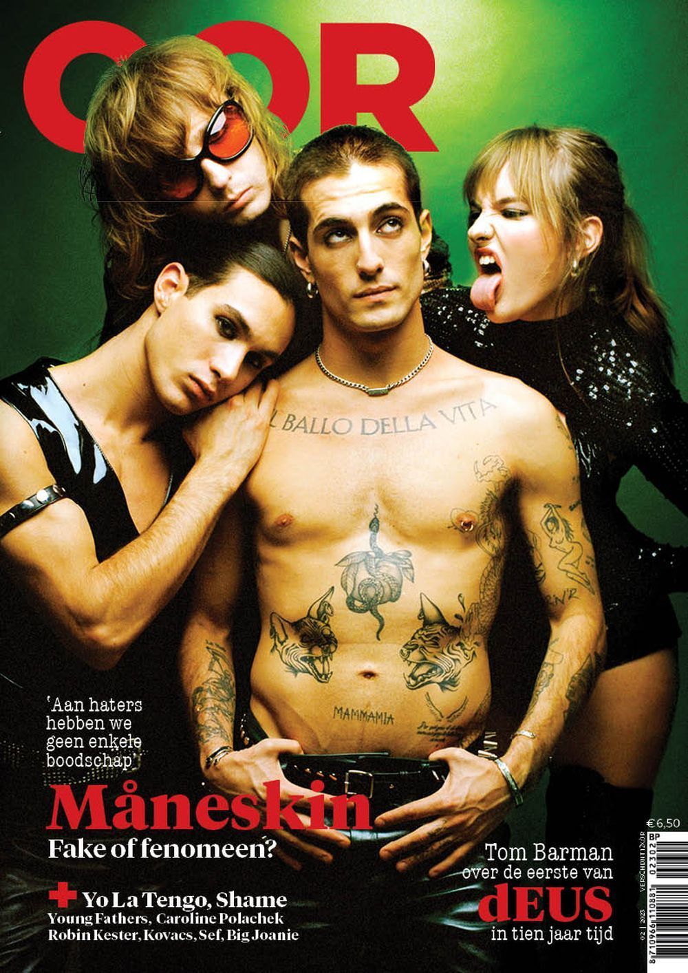 OOR Magazin Niederlande 2023-02 Maneskin Yo La Tengo Deus