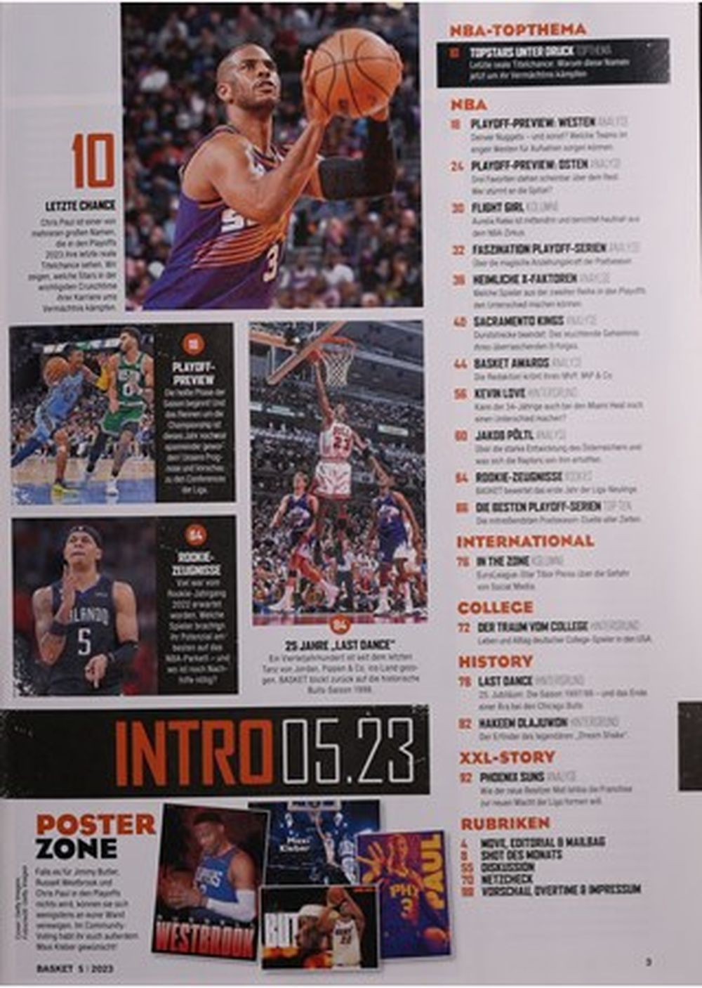 Basket Magazin Deutschland 2023-05 Paul Westbrook Butler Bulls Jordan
