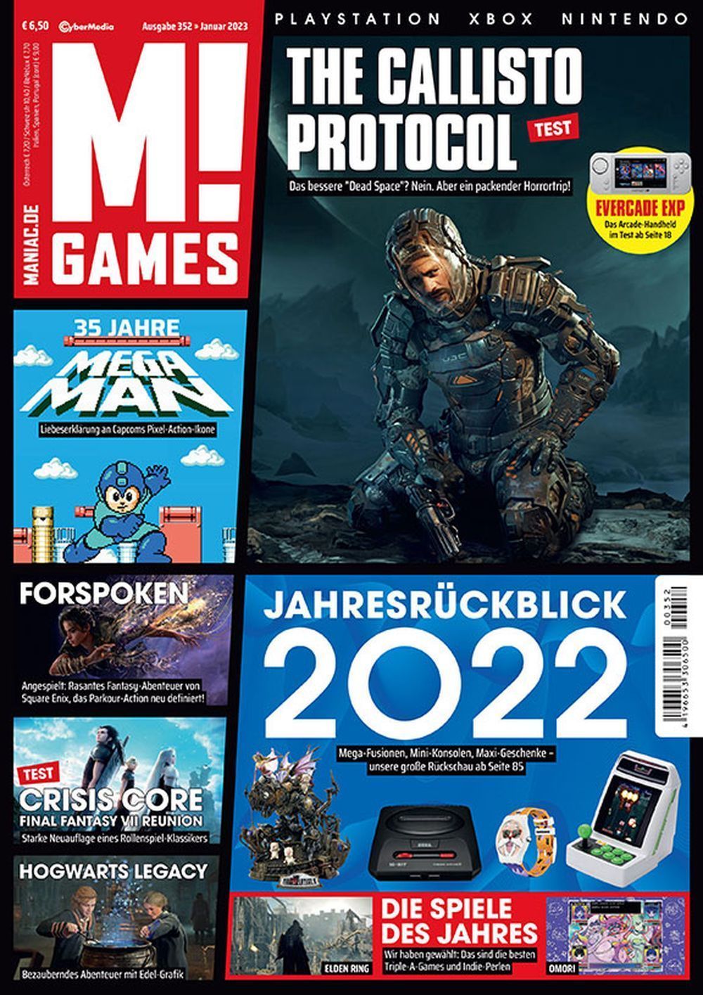M Games Magazin Deutschland 2023 #352 Callisto Protocol Forspoken Hogwarts
