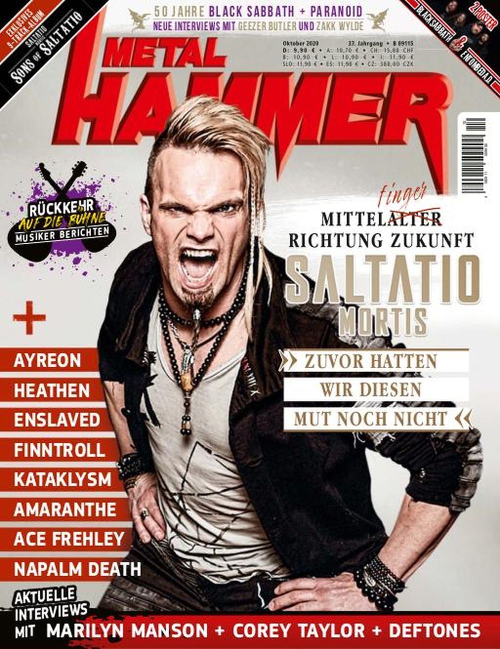 Metal Hammer Magazin Deutschland 2020-10 Saltatio Mortis Enslaved Finntroll