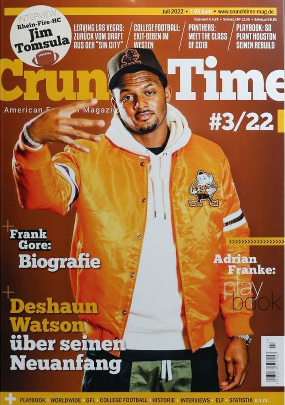 Crunchtime Magazin Deutschland 2022-03 Deshaun Watson Frank Gore