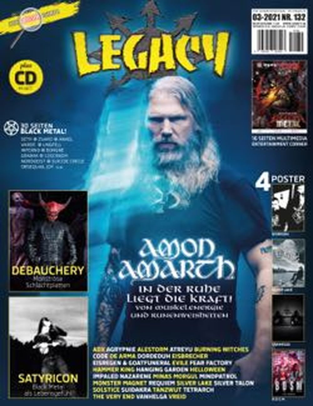 Legacy Magazin Deutschland 2021 #132 Amon Amarth Eisregen Vanhelga