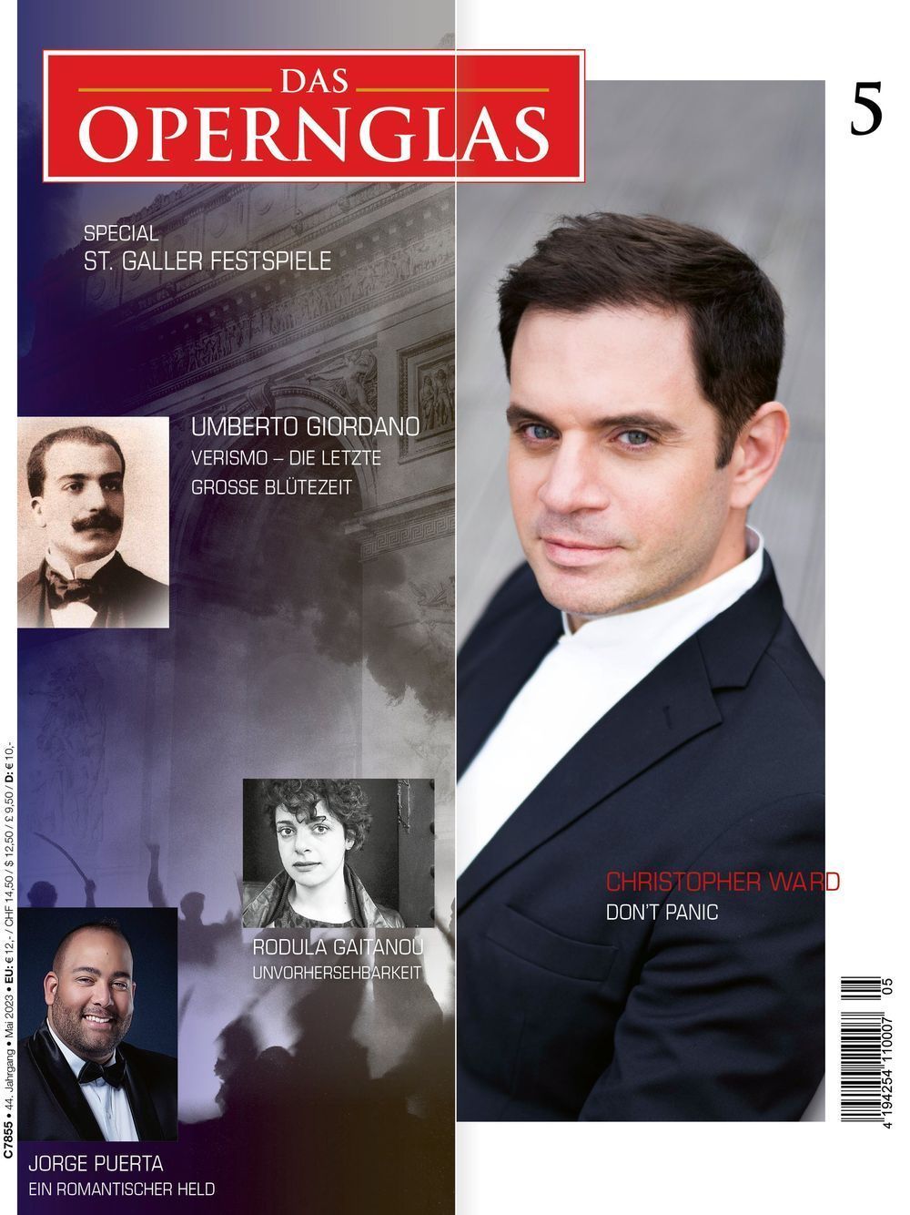 Das Opernglas Magazin Deutschland 2023-05 Christopher Ward Raffele Pe Jorge Puerta
