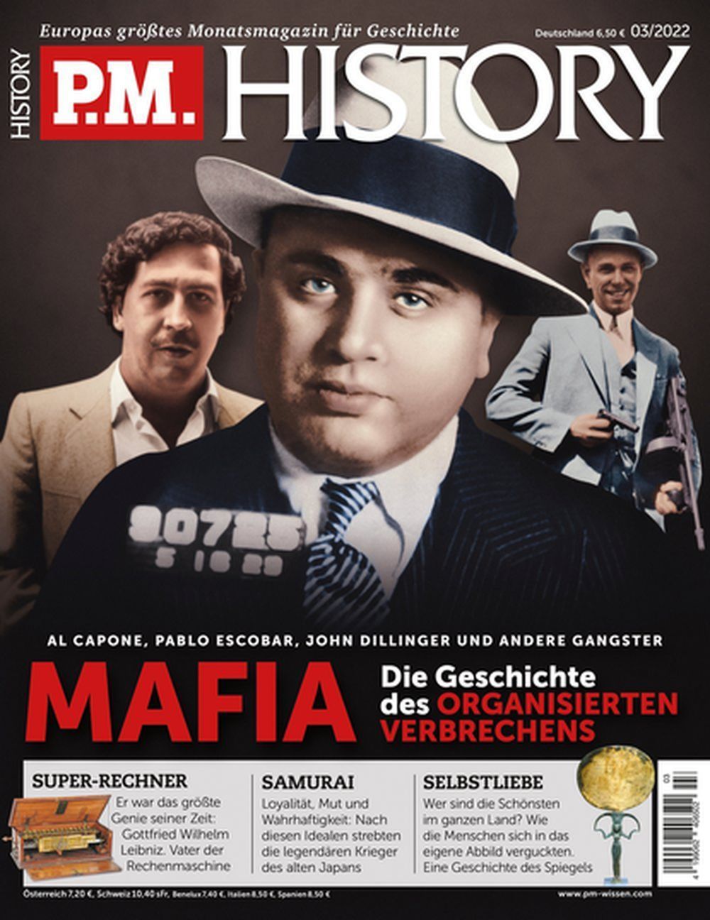 PM History Magazin Deutschland 2022-03 Al Capone John Dillinger