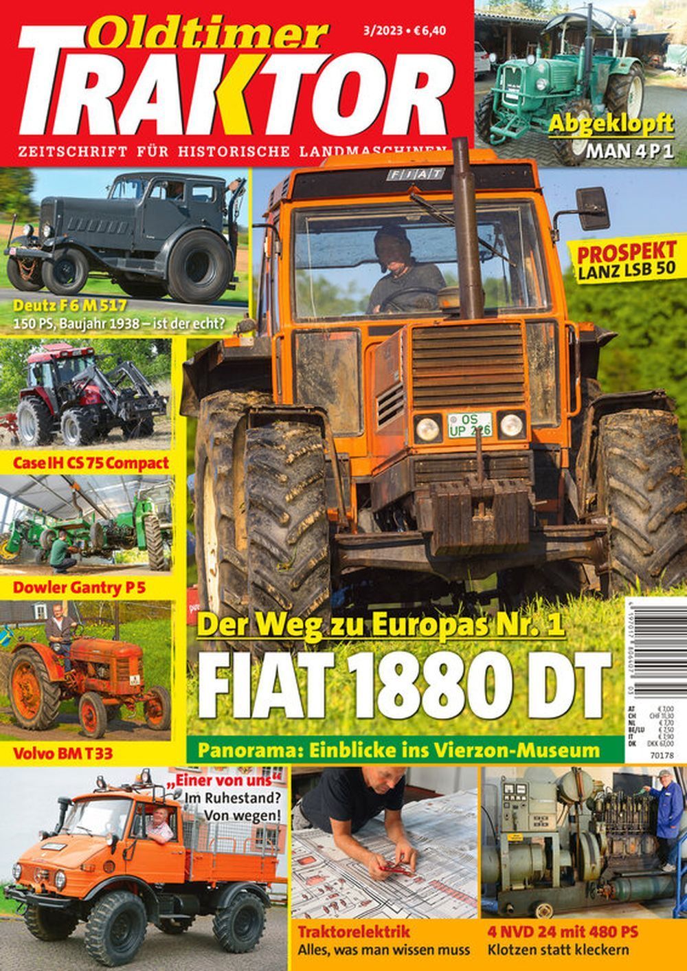 Oldtimer Traktor Magazin Deutschland 2023-03 Fiat Volvo MAN