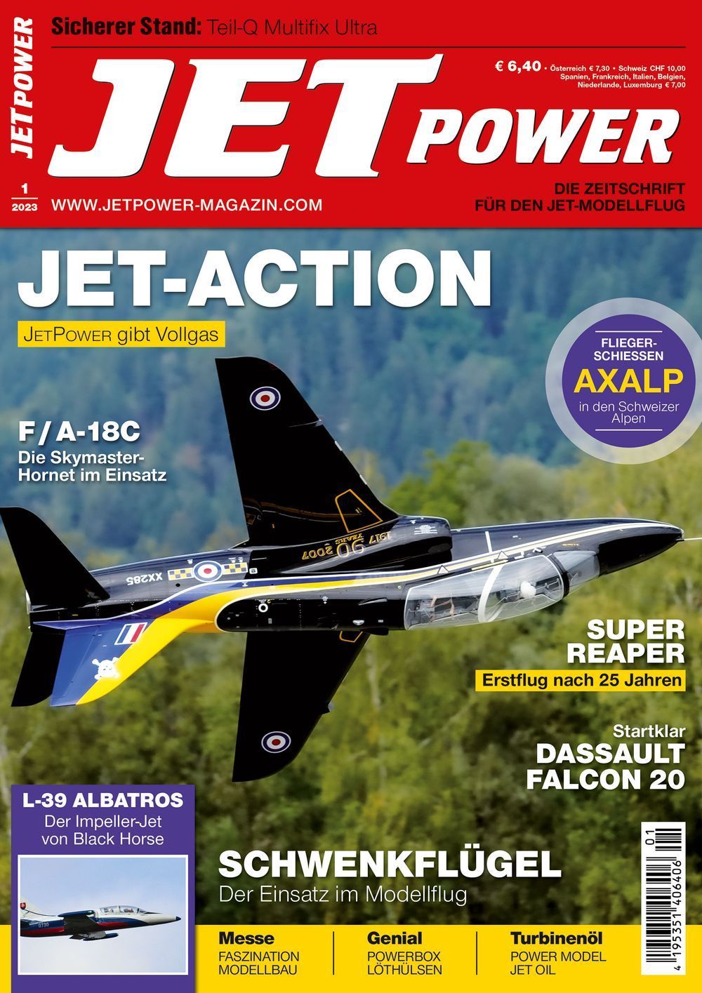 Jet Power Magazin Deutschland 2023-01 Dassault Falcon 20 Jet Oil Super Reaper