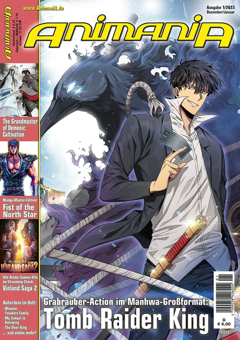 Animania Magazin Deutschland 2023-01 Tomb Raider King The Deer King Yozakura
