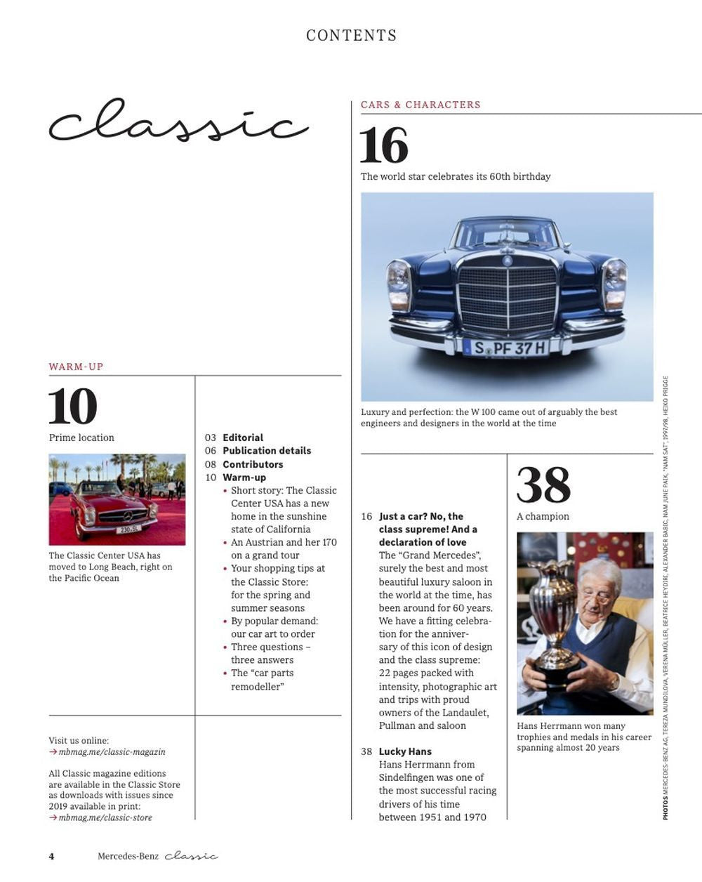 Classic Magazin Deutschland 2023-01 Mercedes Benz W 100 Mercedes Benz R 129 Mercedes Benz R 130