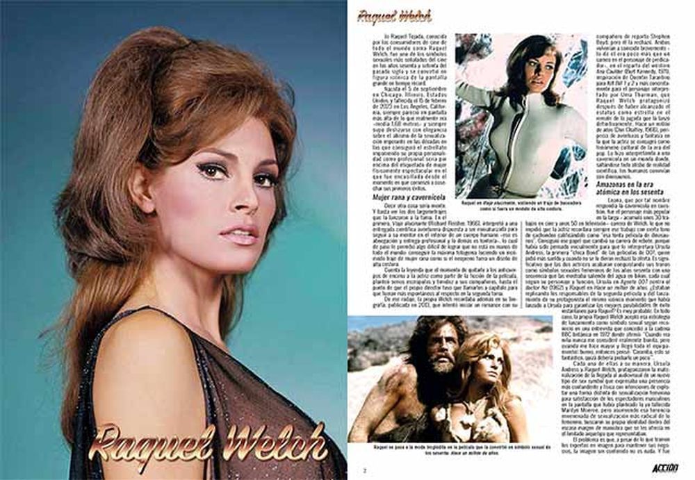 Accion Magazin Spanien 2023 #2304 Raquel Welch Chris Pine Javier Gutiérrez Michelle Rodriguez James Gunn