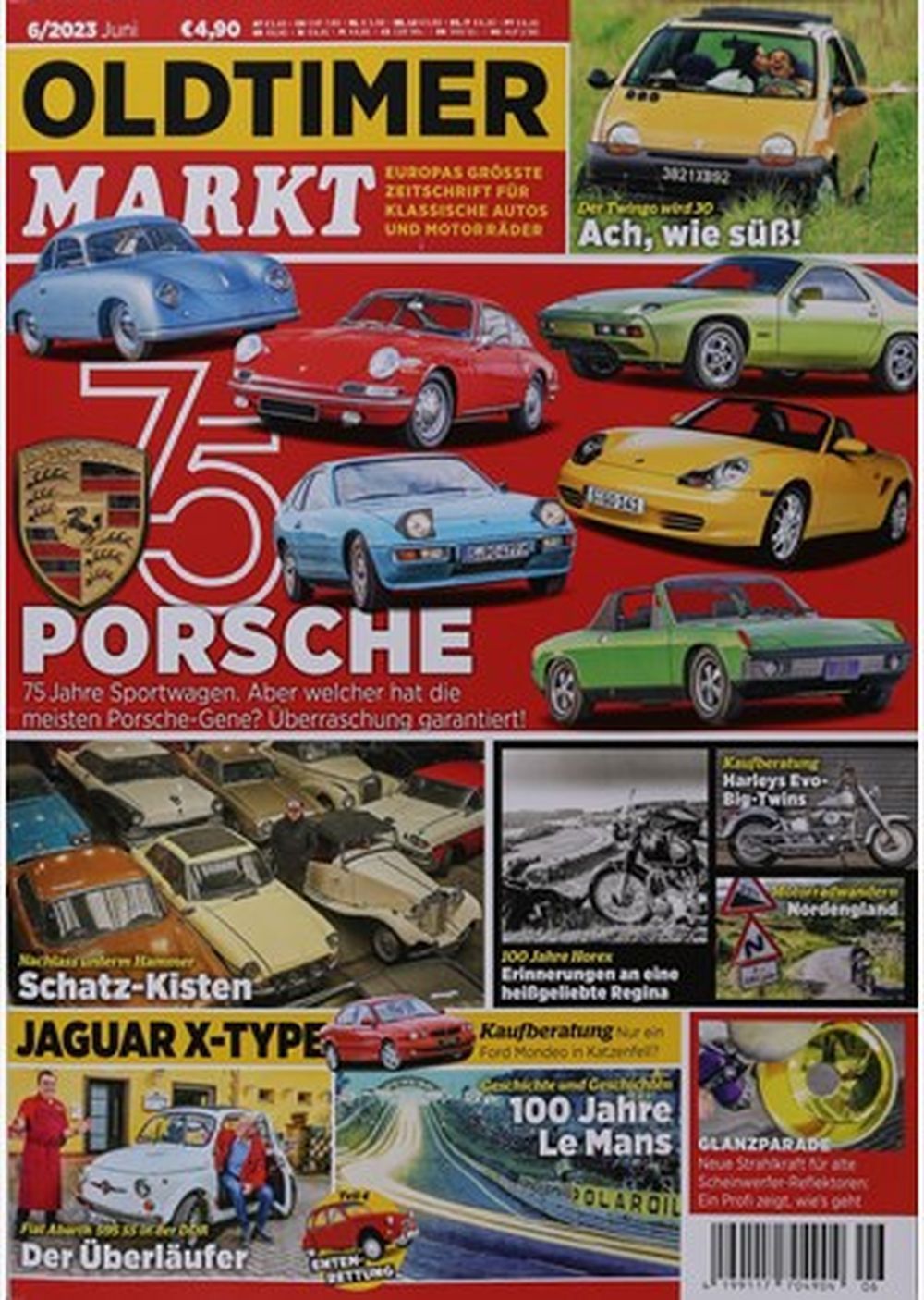 Oldtimer Markt Magazin Deutschland 2023-06 Porsche Jaguar X Type LeMans