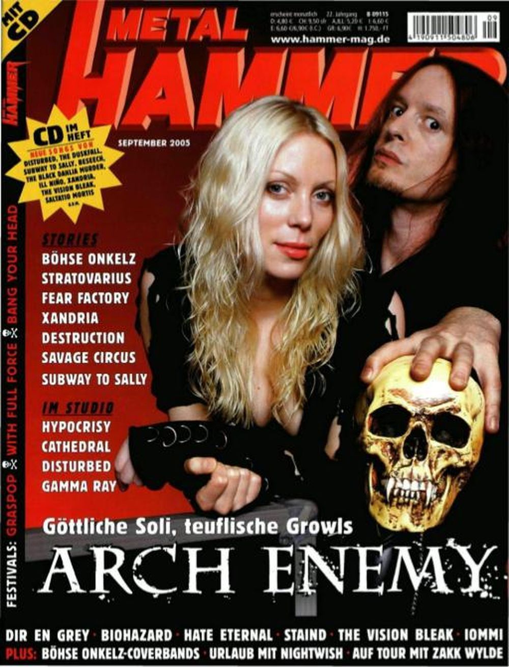 Metal Hammer Magazin Deutschland 2005-09 Arch Enemy Xandria Destruction