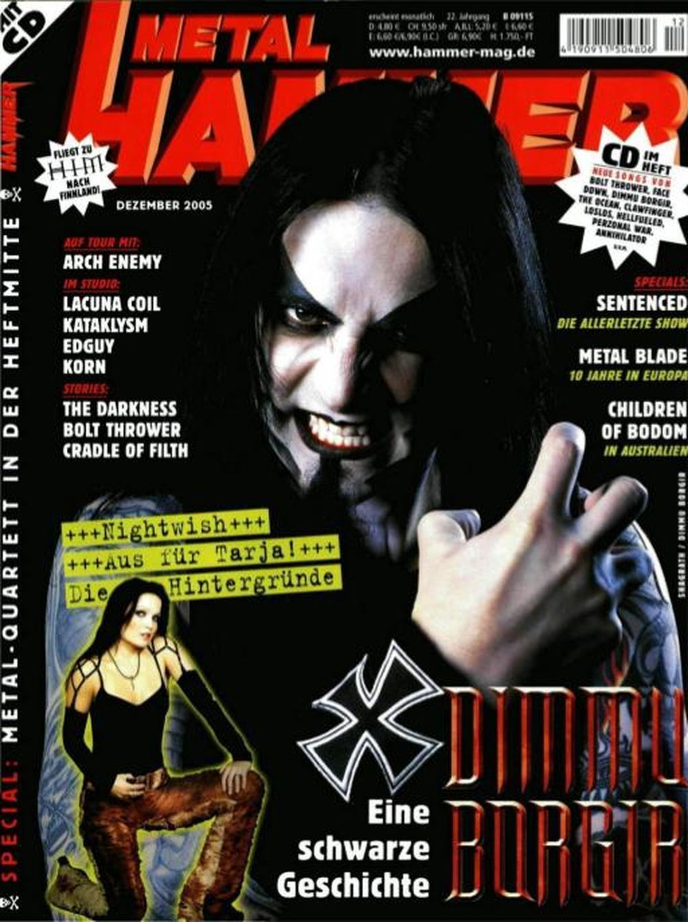 Metal Hammer Magazin Deutschland 2005-12 Dimmu Borgir Nightwish Arch Enemy
