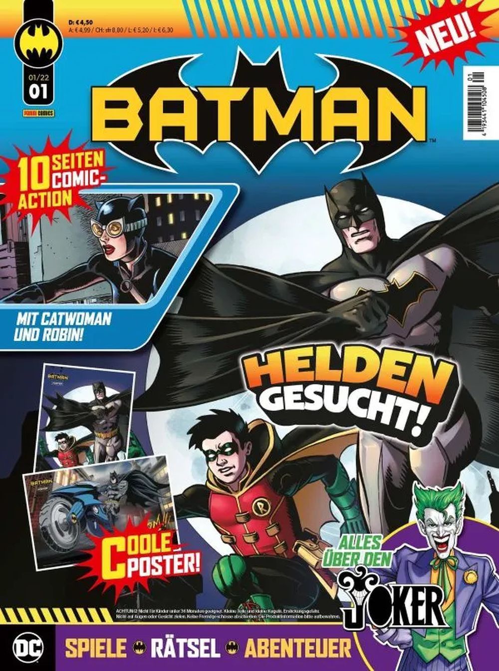 Batman Magazin Deutschland 2022 #1 Dart-Blaster + Gimmick