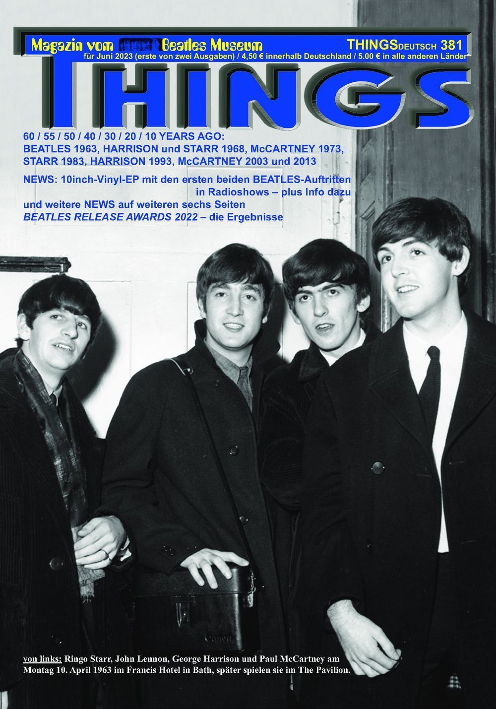 Things Magazin Deutschland 2023 #381 The Beatles