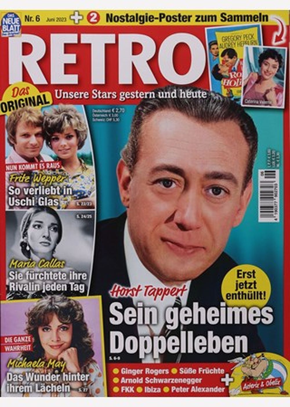 Retro Magazin Deutschland 2023-06 Maria Callas Audrey Hepburn Catarina Valente