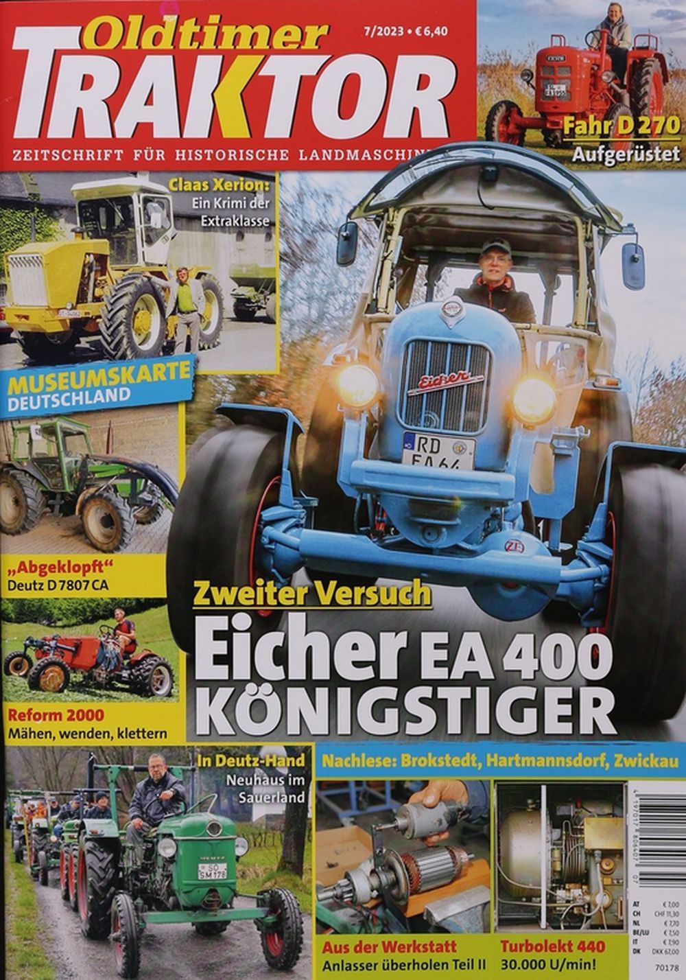 Oldtimer Traktor Magazin Deutschland 2023-07 Eicher Deutz Fahr Claas