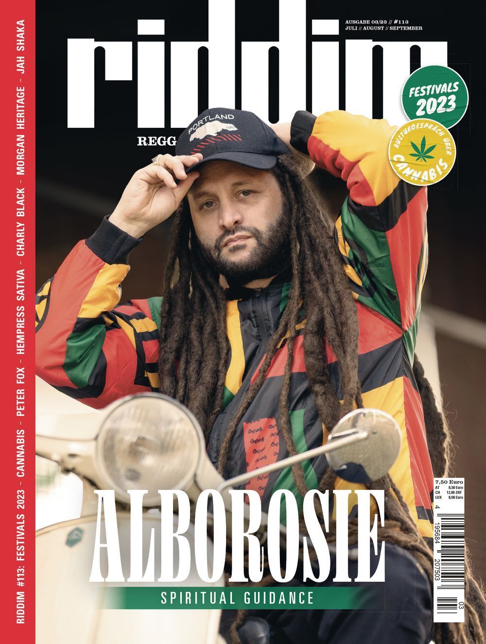 Riddim Magazin Deutschland 2023 #113 Alborosie Peter Fox Hempress Sativa