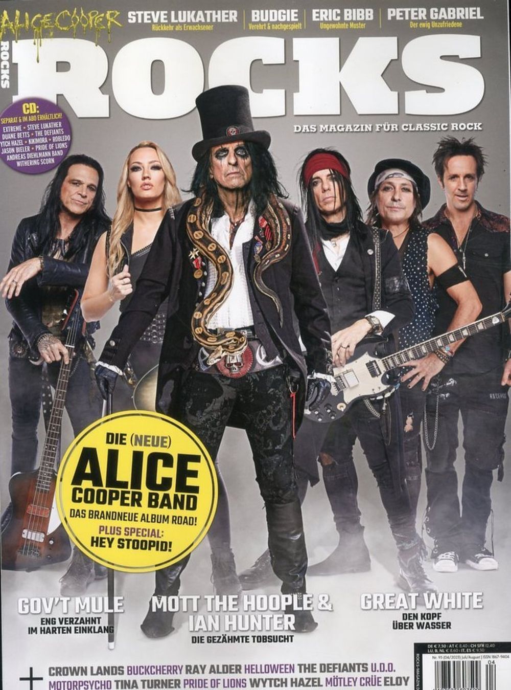 Rocks Magazin Deutschland 2023-04 Alice Cooper Band Govt Mule Mott The Hoople