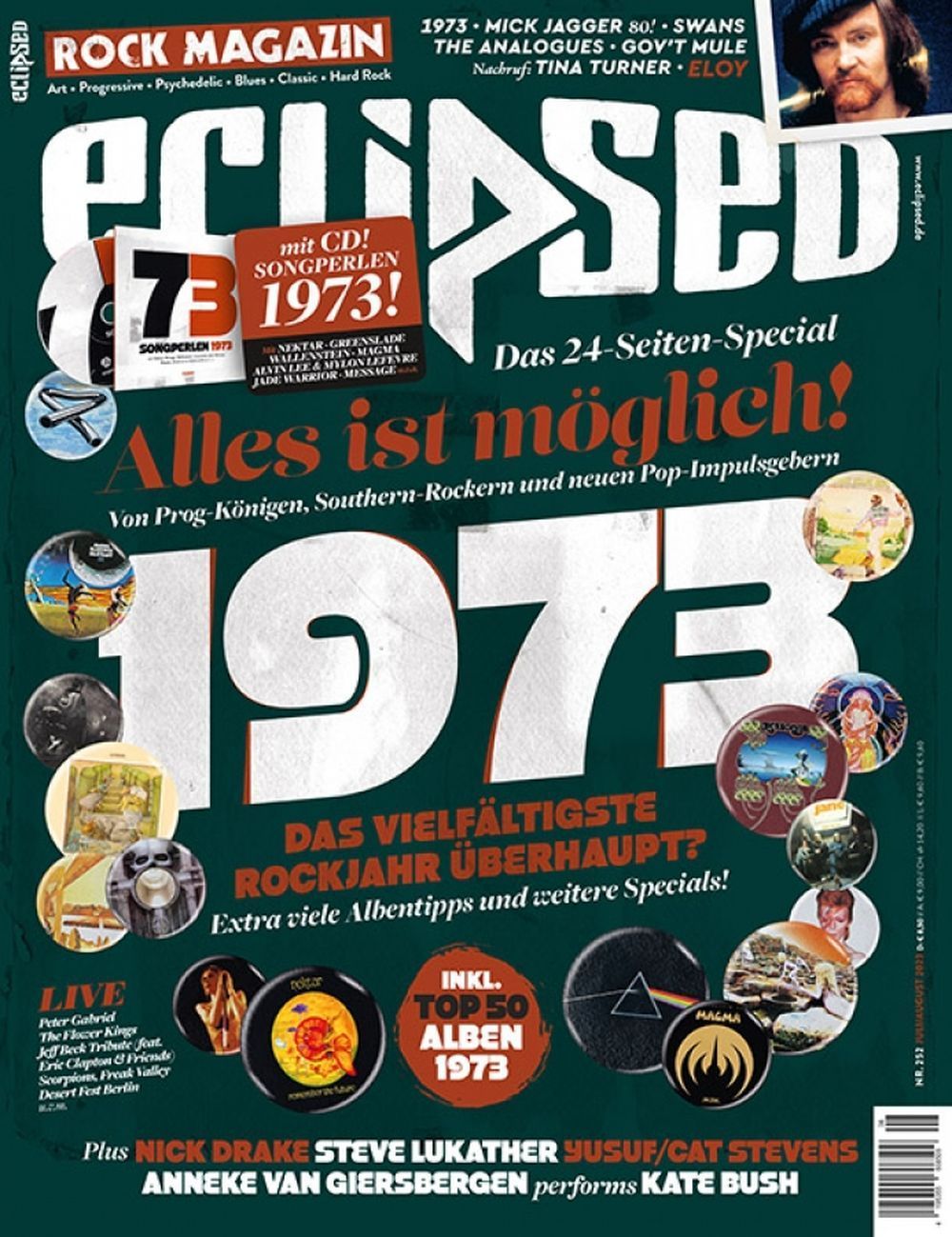 Eclipsed Magazin Deutschland 2023 #252 Procol Harum Nektar Demons Eye Out Of Focus