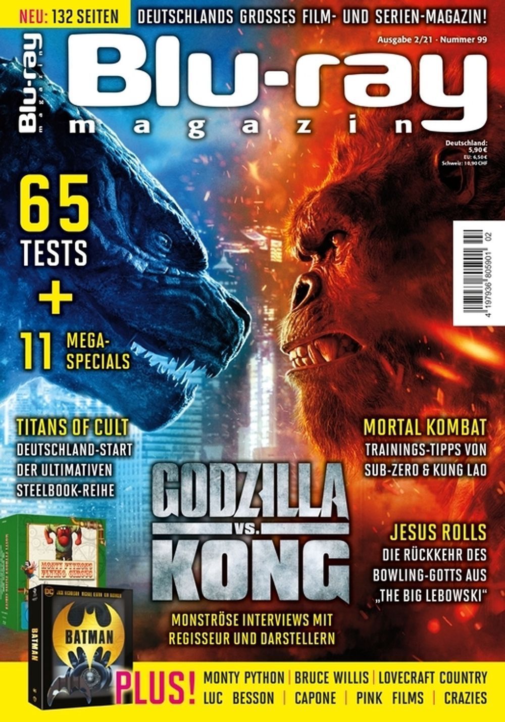 Blu Ray Magazin Deutschland 2021-02 Godzilla Vs. Kong
