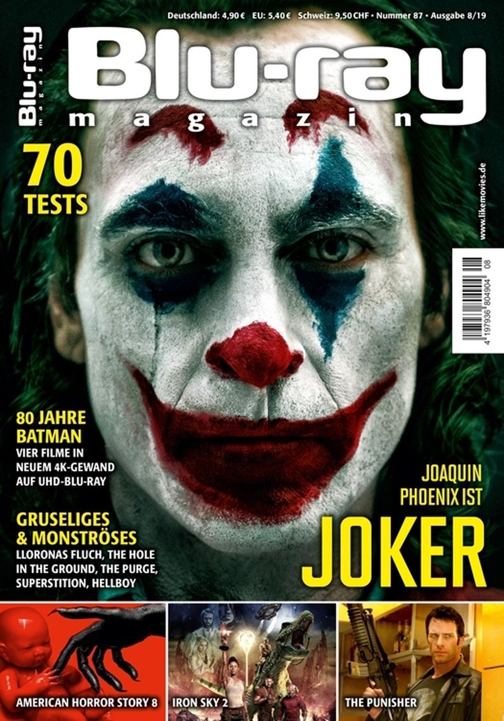 Blu Ray Magazin Deutschland 2019-08 Joaquin Phoenix