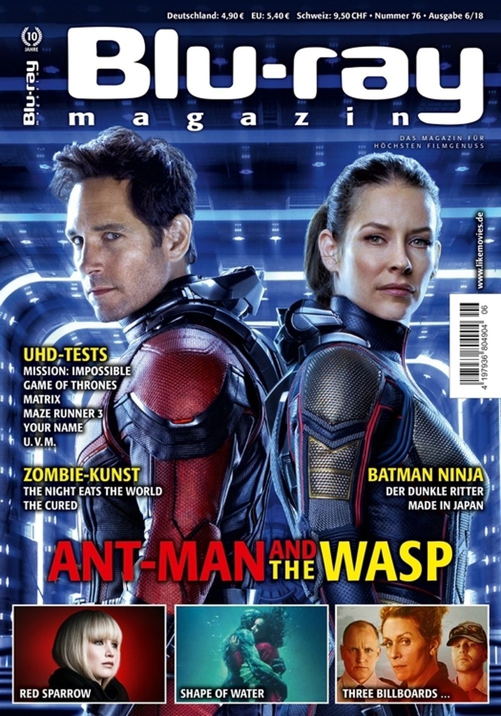 Blu Ray Magazin Deutschland 2018-06 Paul Rudd Evangeline Lilly