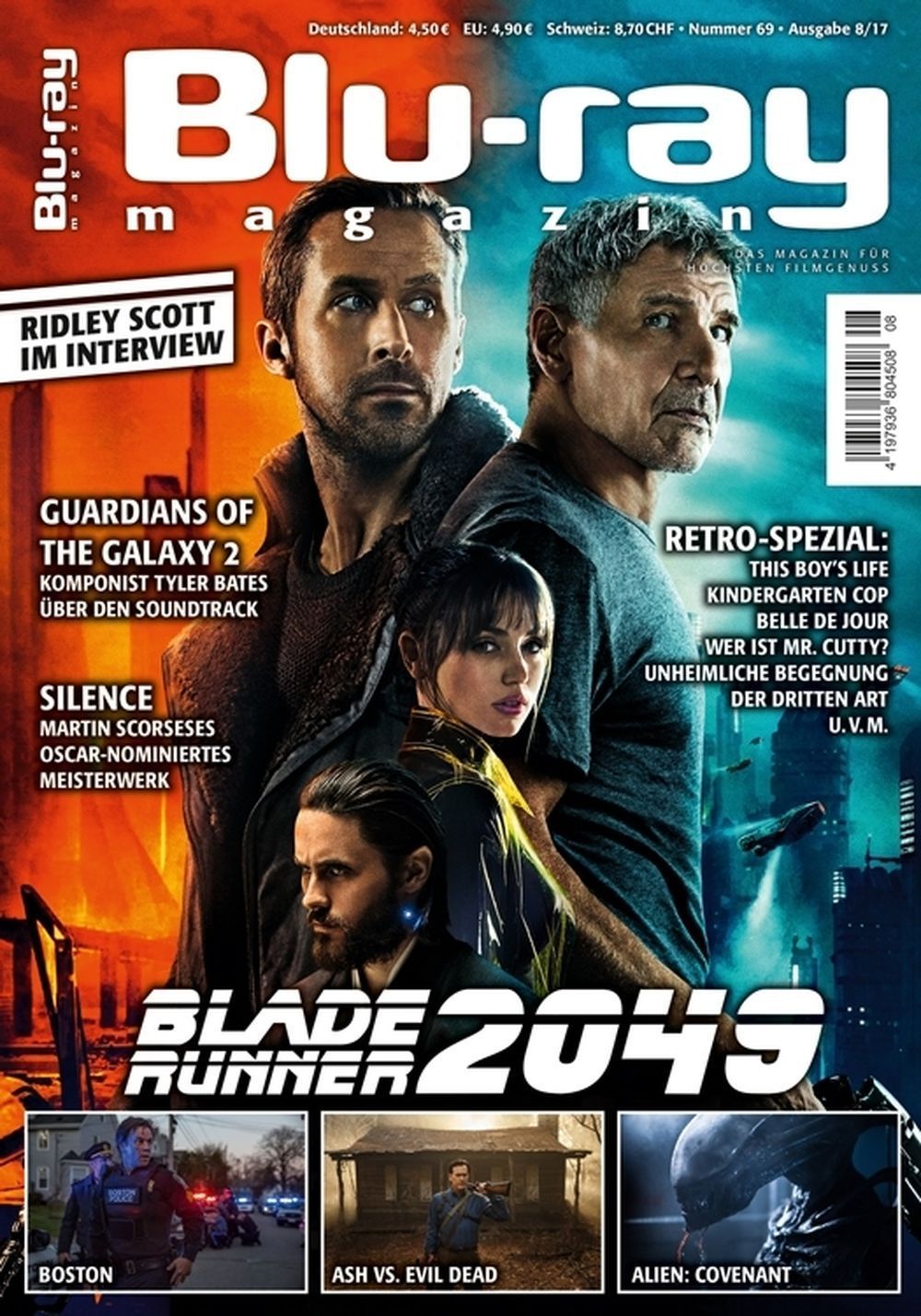Blu Ray Magazin Deutschland 2017-08 Ryan Gosling Harrison Ford