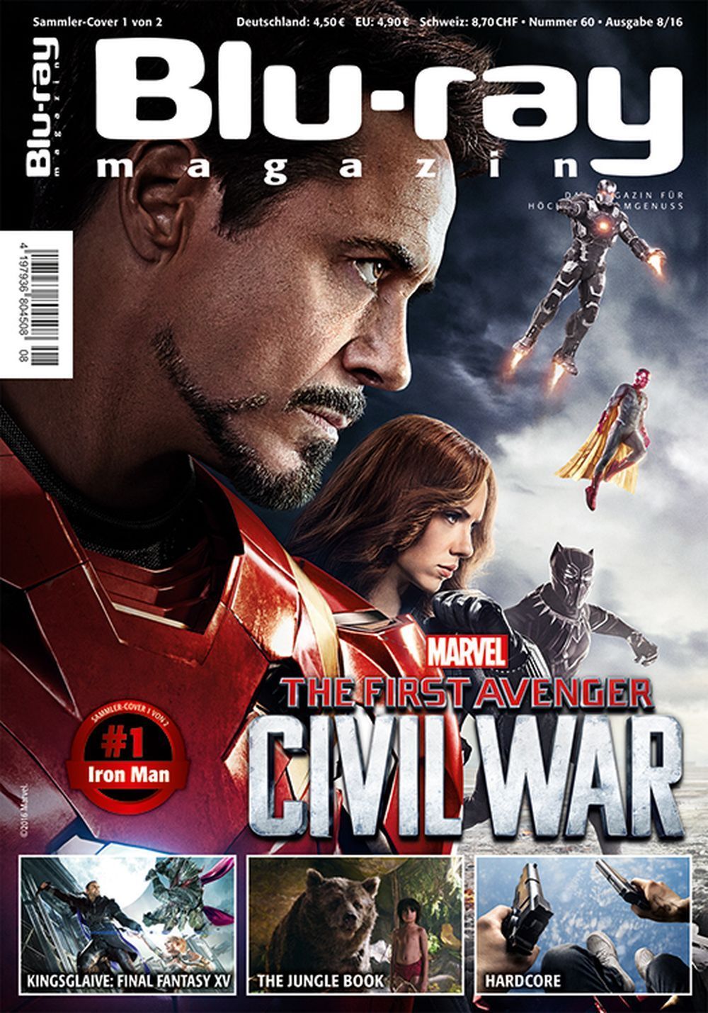Blu Ray Magazin Deutschland 2016-08 Robert Downey Jr.