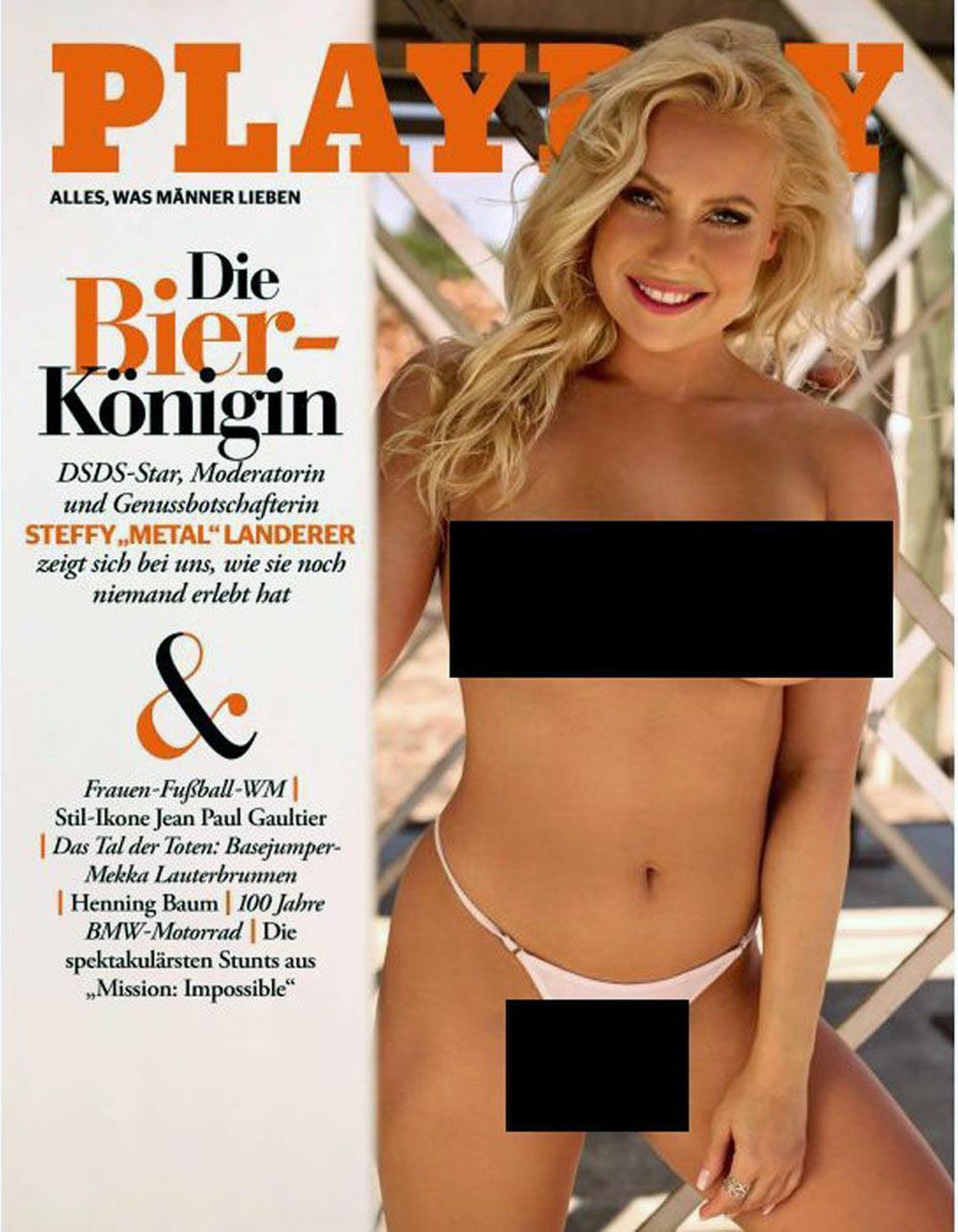 Playboy Magazin Deutschland 2023-08 Steffy Metal Landerer
