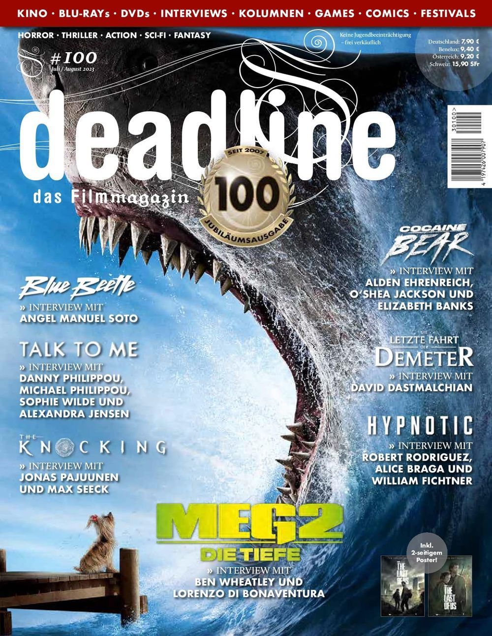 Deadline Magazin Deutschland 2023 #100 Meg 2 Blue Beetle Talk To Me