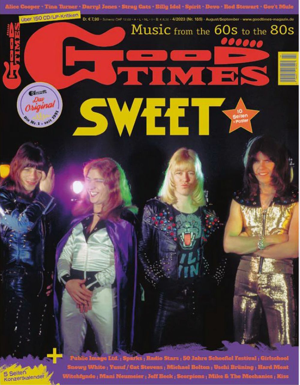 Good Times Magazin Deutschland 2023-04 Jackie Chambers Alice Cooper Stray Cats