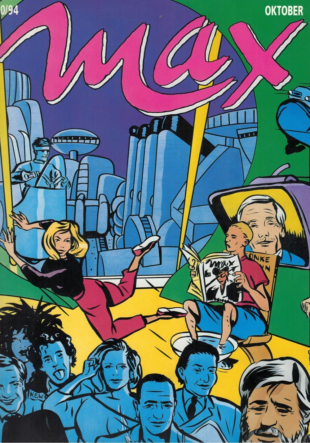 Max Magazin Deutschland 1994-10 Sönke Wortmann Mario Adorf Michel Friedmann