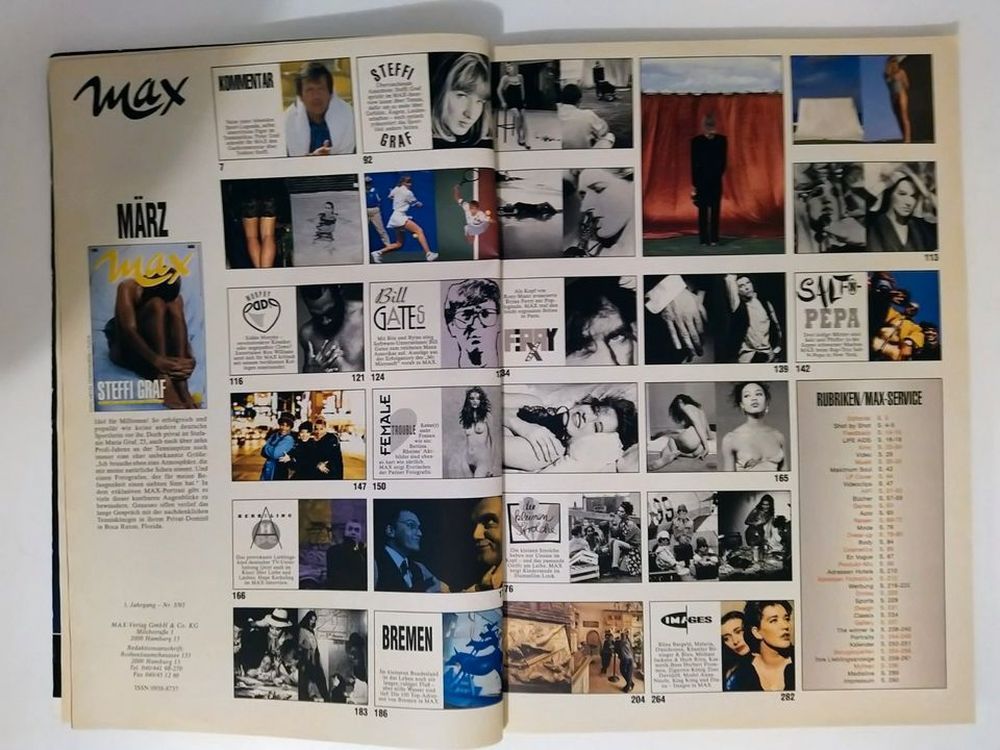 Max Magazin Deutschland 1993-03 Steffi Graf Eddie Murphy Bryan Ferry Salt-N-Pepa