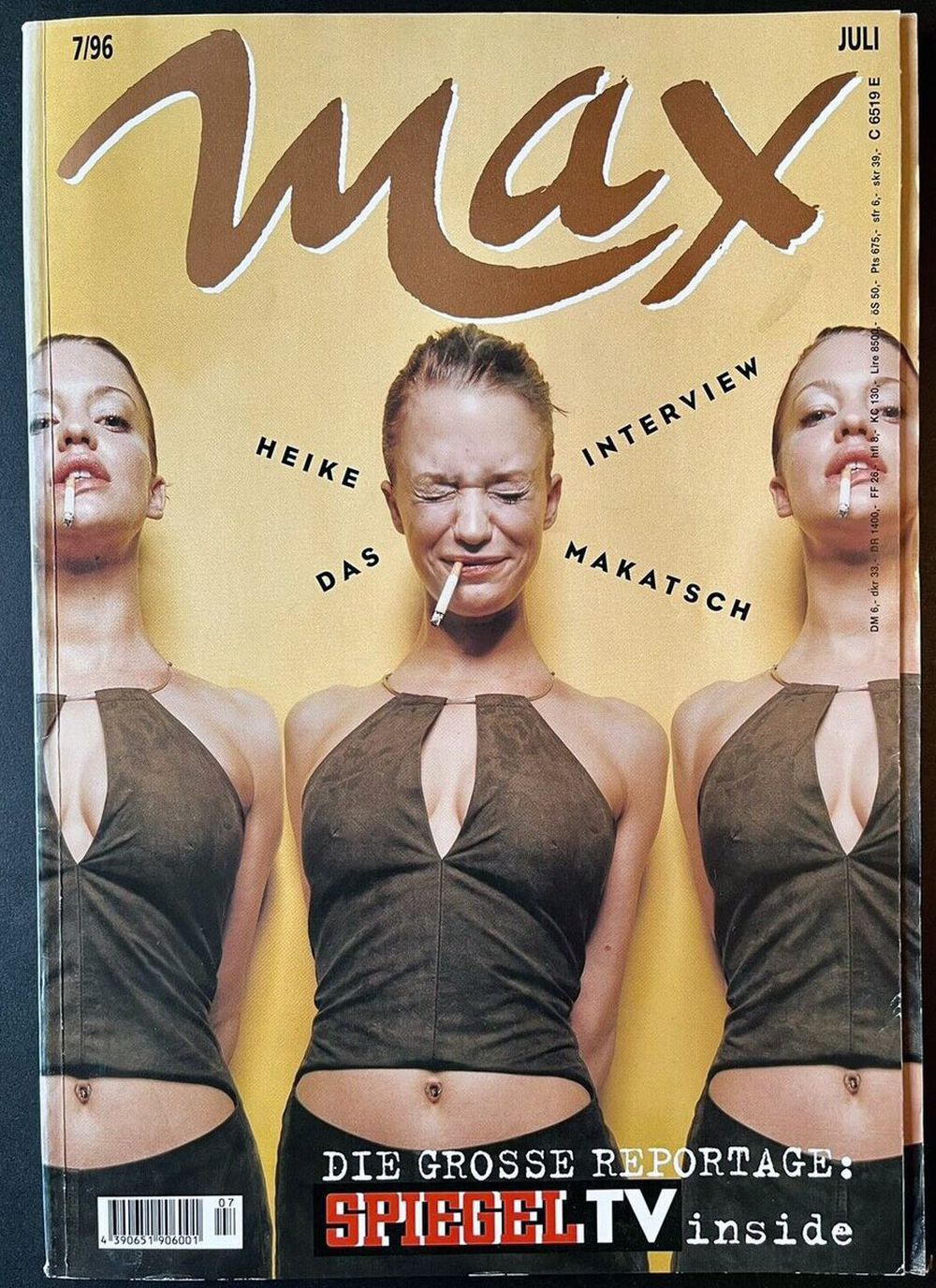 Max Magazin Deutschland 1996-07 Heike Makatsch Herb Ritts Dennis Hopper