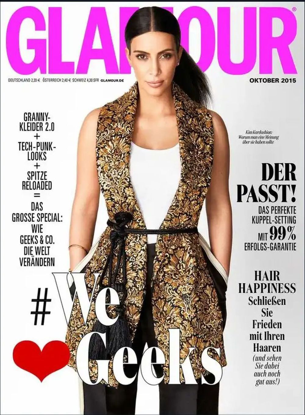 Glamour Magazin Deutschland 2015-10 Kim Kardashian