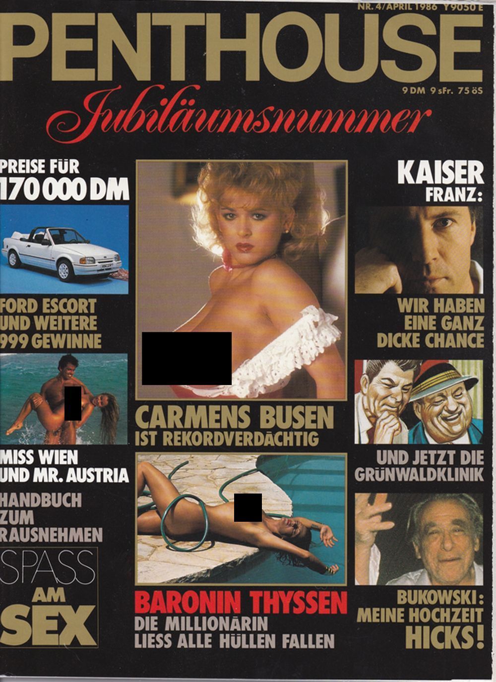 Penthouse Magazin Deutschland 1986-04 Carmen Bukowski
