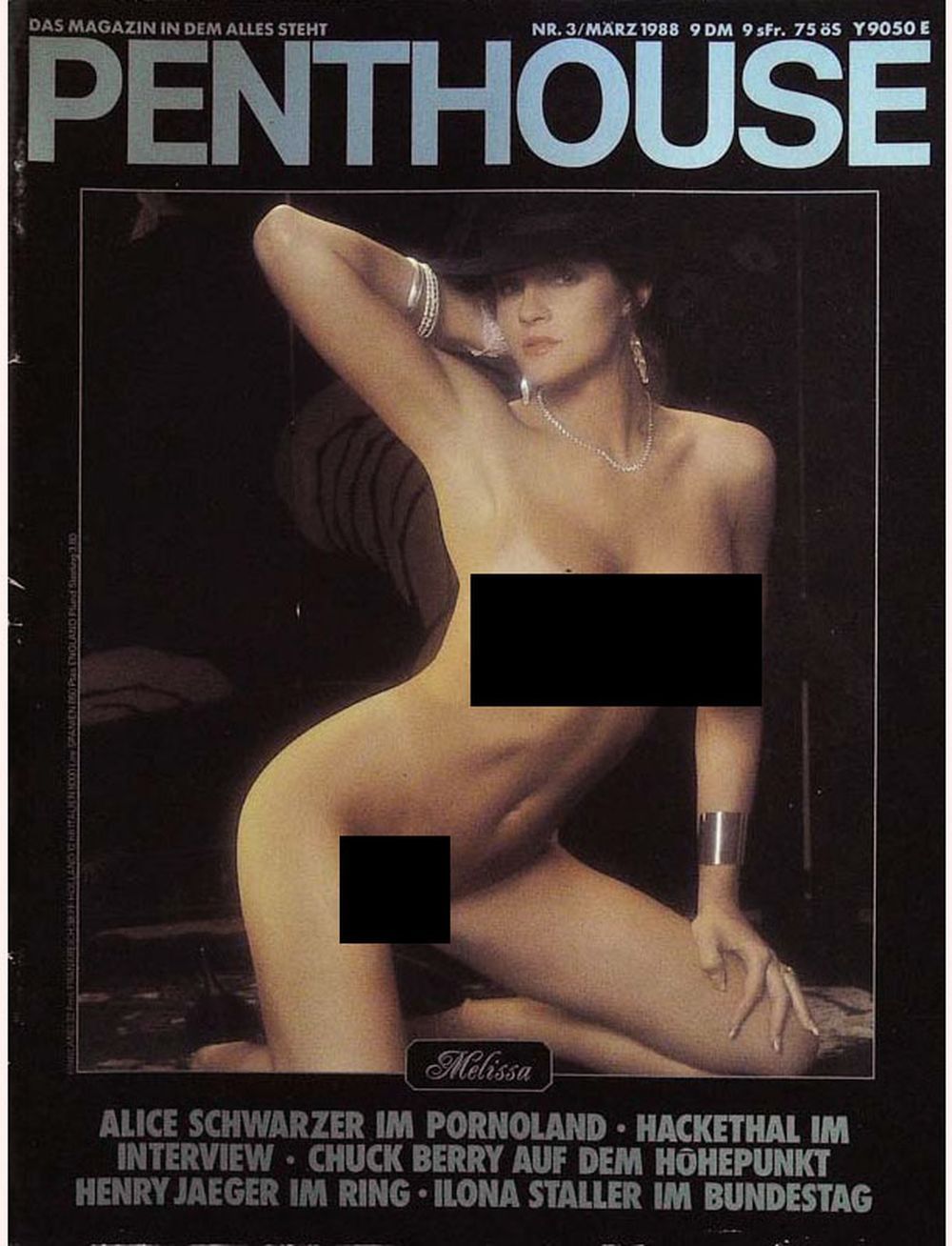Penthouse Magazin Deutschland 1988-03 Melissa Alice Schwarzer Chuck Berry Ilona Staller